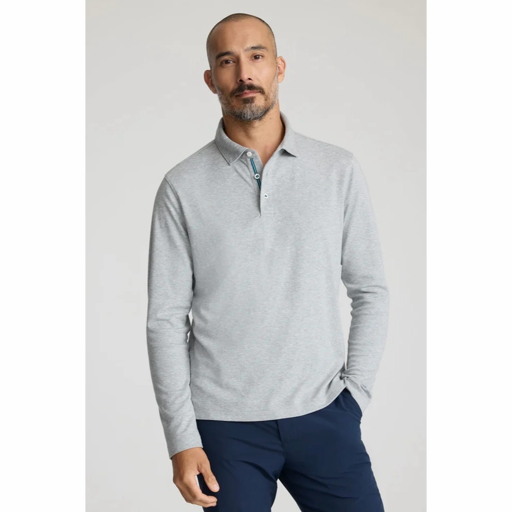 *NWT* UNTUCKit Wrinkle-Free Damaschino Long-Sleeve Polo